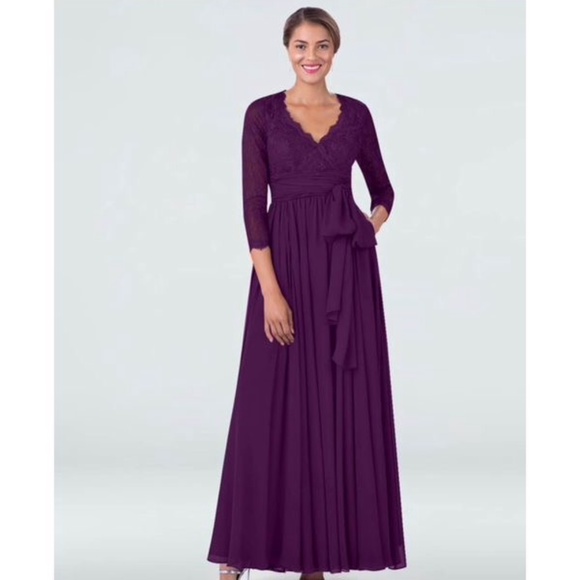 Azazie Bridesmaid or Mother of the Bride Dress, Size 6, NWT,  Color: Grape - Picture 1 of 9